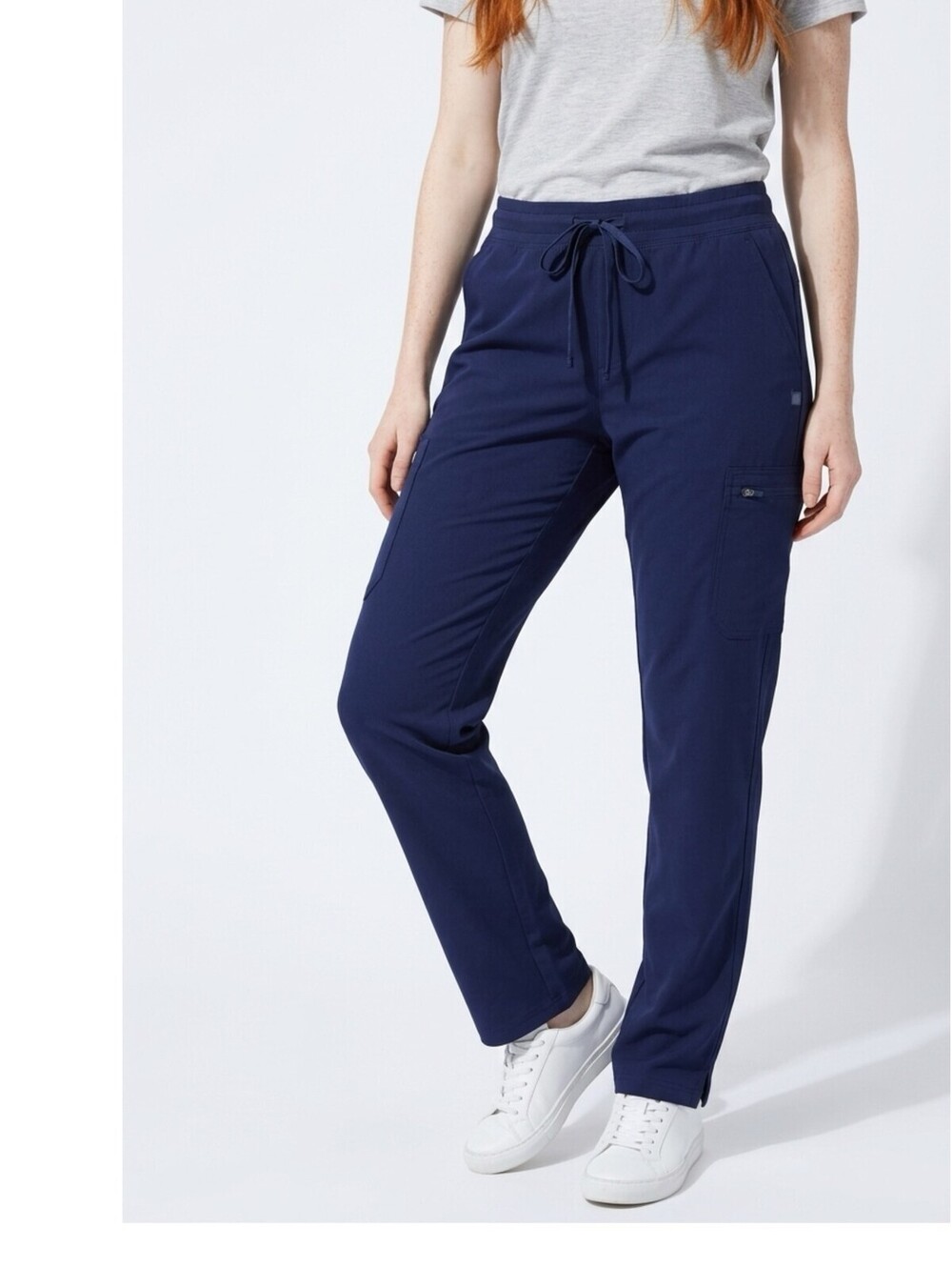 FIGS W_Yola  Skinny Scrub Pants with Yoga Waistband Navy Size 2XL